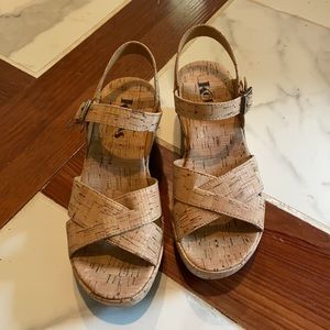 Korks by Kork Ease Fall Wedge Size 7